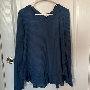 Umgee USA Slate Blue Waffle Top